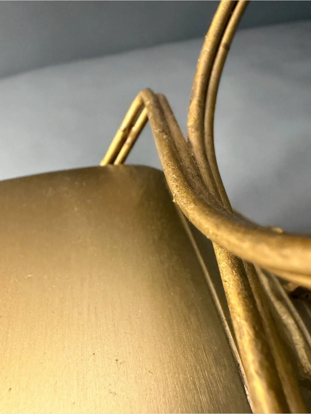 Anthropologie Brass Cast Car Bottle Holder